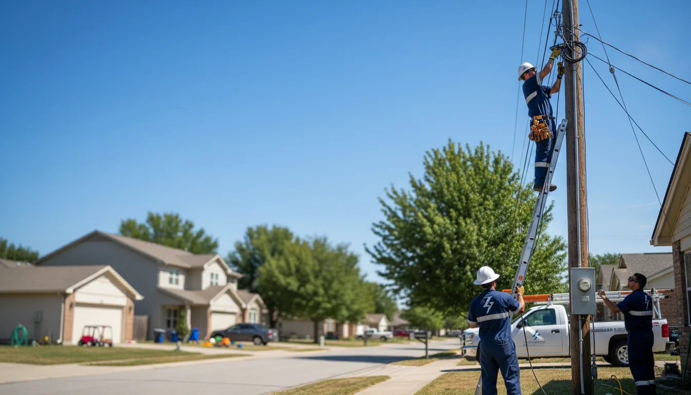Residential electrician providing installation services in Burton, OH